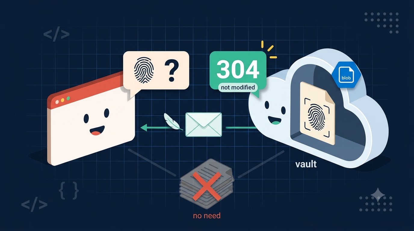 Stop Re-Downloading Unchanged Blobs: Let Azure Answer 304 for You